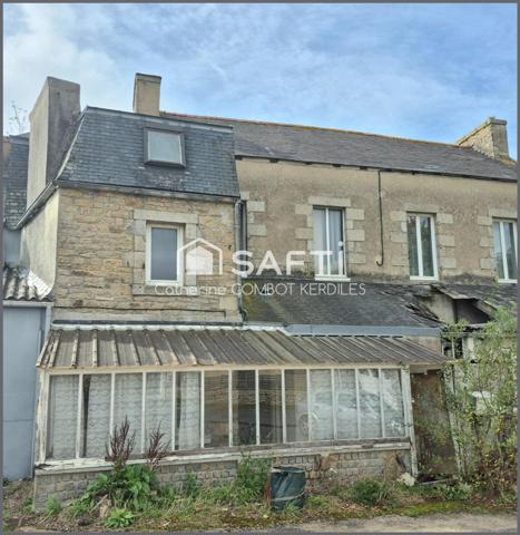 Maison de bourg à rénover, 15 min des plages