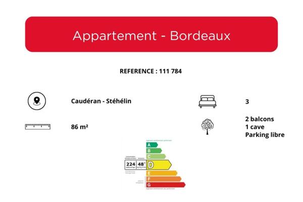 Appartement à vendre 5 pièces de 86 m²
