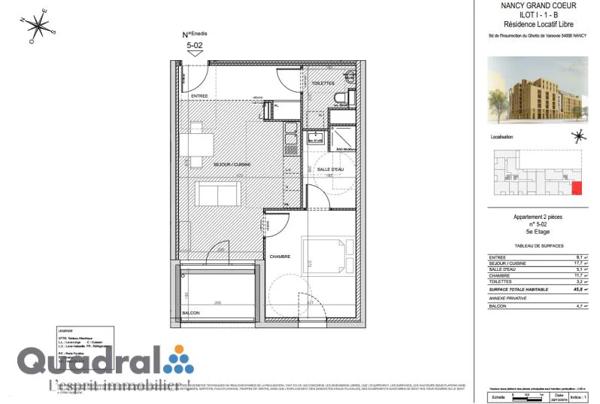 Appartement à louer à Nancy (54000)