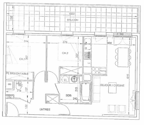 Appartement 3 pièces à louer