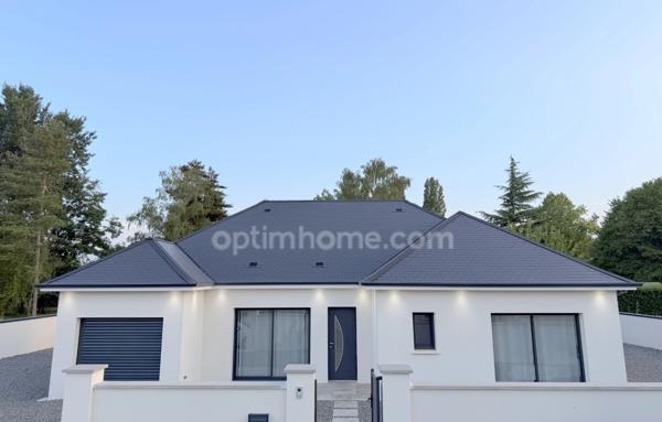 Maison contemporaine de plain-pied 128 m² habitables – DPE A – 3 chambres – Romorantin-Lanthenay (41200)
