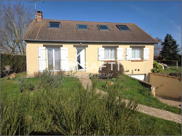 Maison vivable plain pied, village Bord de Seine