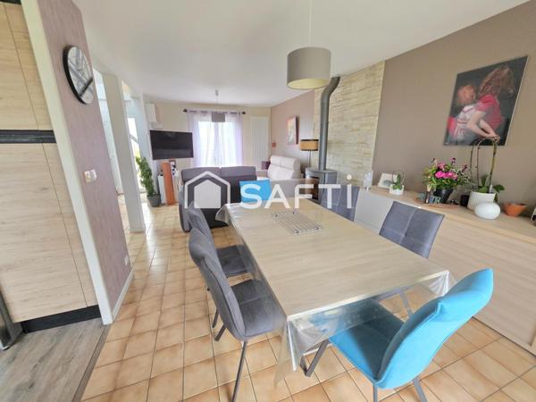 Maison vivable plain pied, village Bord de Seine