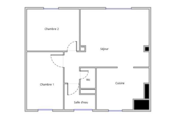 Appartement 3 pièces - 57 m²