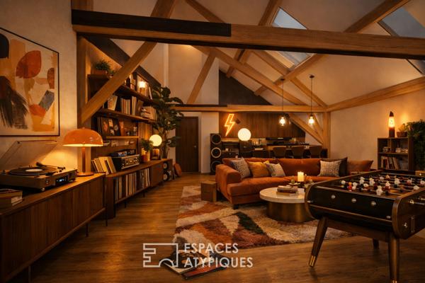 Appartement loft sous combles en coeur de ville avec Rooftop