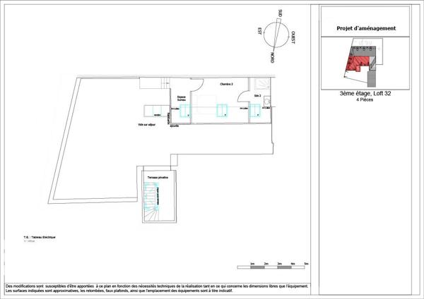 Appartement loft sous combles en coeur de ville avec Rooftop