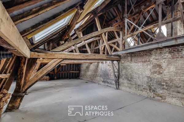 Appartement loft sous combles en coeur de ville avec Rooftop