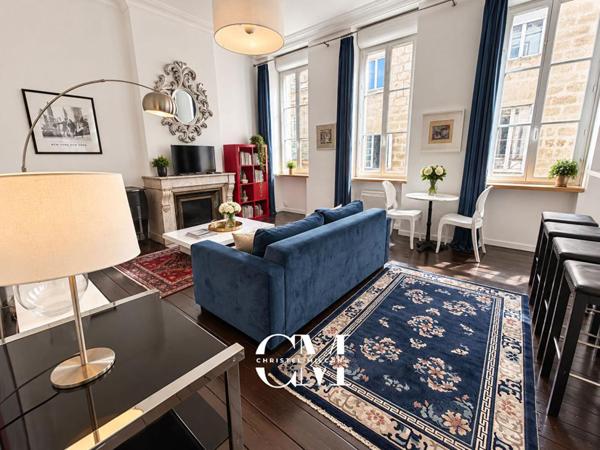 Appartement en pierre de 62 m², saint Seurin, jardin public
