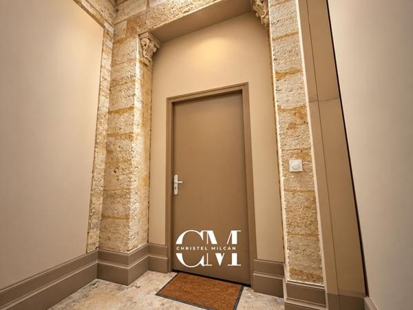 Appartement en pierre de 62 m², saint Seurin, jardin public