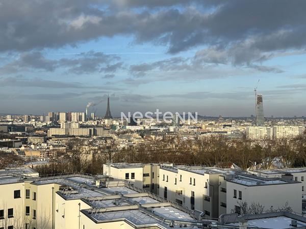 ISSY LES MOULINEAUX - A vendre Appartement 4 pièces en étage élevé avec terrasse et vue sur Paris