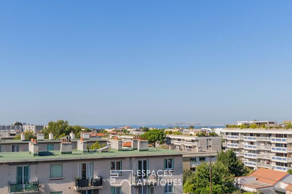 Triplex en dernier étage avec vue dégagée, Mazargues, Marseille