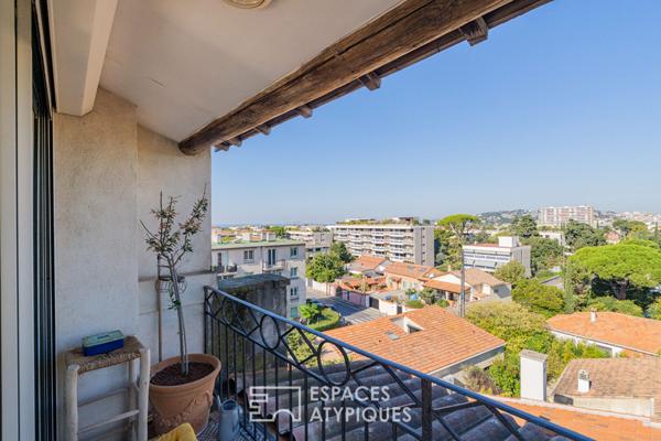 Triplex en dernier étage avec vue dégagée, Mazargues, Marseille