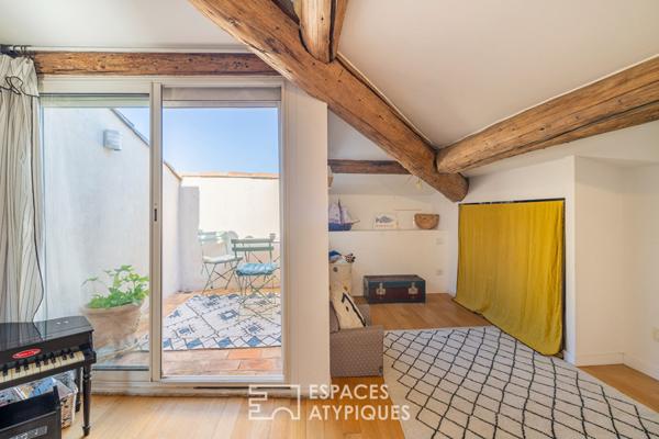 Triplex en dernier étage avec vue dégagée, Mazargues, Marseille