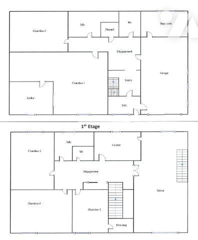 Maison F7 au calme avec jardin