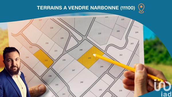 Terrain à vendre 349 m² Narbonne