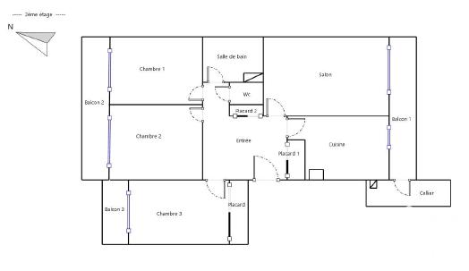 Appartement à vendre 4 pièces 79 m² Villeparisis