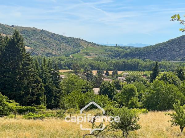 Maison d'environ 120 m2 avec plus de 2,2 hectares de terrain et un potentiel d'agrandissement exceptionnel – Saint-Jean-de-Muzols