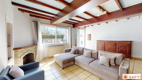 Maison 137m2, 5 pièces, 4 chambres, garage et jardinet