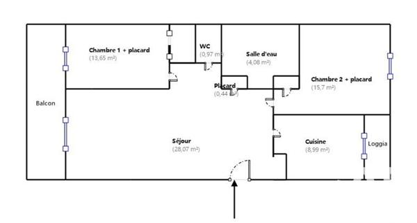 Appartement à vendre 3 pièces 72 m² Nice
