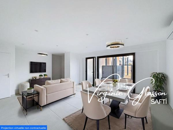 T3 en duplex neuf, avec jardin, proche centre