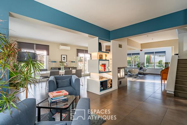 Verneuil-sur-Seine : rare maison A/A et piscine en centre-ville