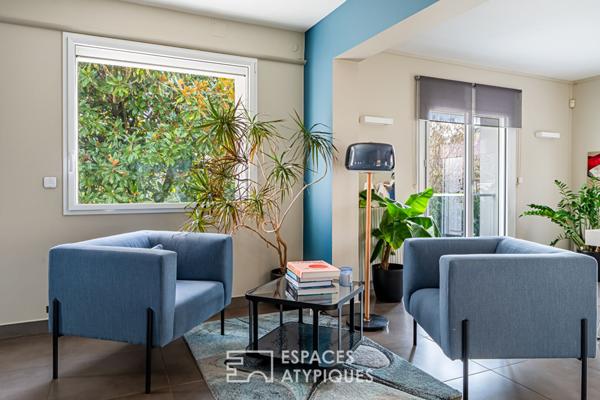 Verneuil-sur-Seine : rare maison A/A et piscine en centre-ville