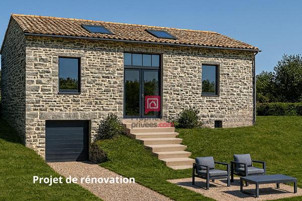 Grange à vendre à réhabiliter à Mazaye  1550m² de terrain