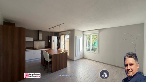 RARE SUR LE SECTEUR  APPARTEMENT T3 EN REZ-DE-JARDIN AVEC EXTÉRIEURS & GARAGE SAINT-PRIEST