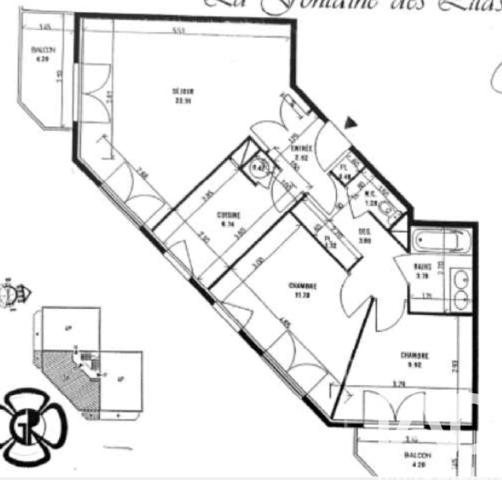 Appartement à vendre 3 pièces 66 m² Les Lilas