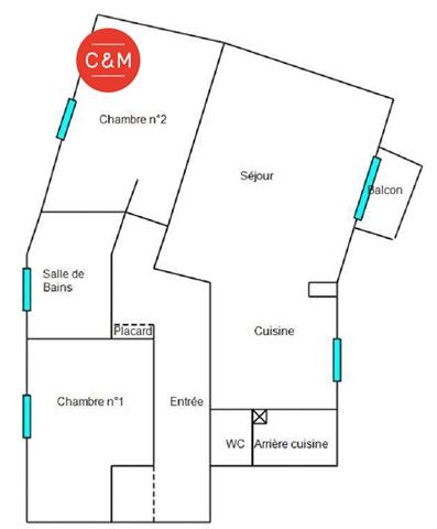 44400 REZE REZE BORDS DE SEVRE - Appartement 3 pièces 67 m²