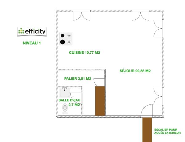Maison 4 pièces - 95 m²