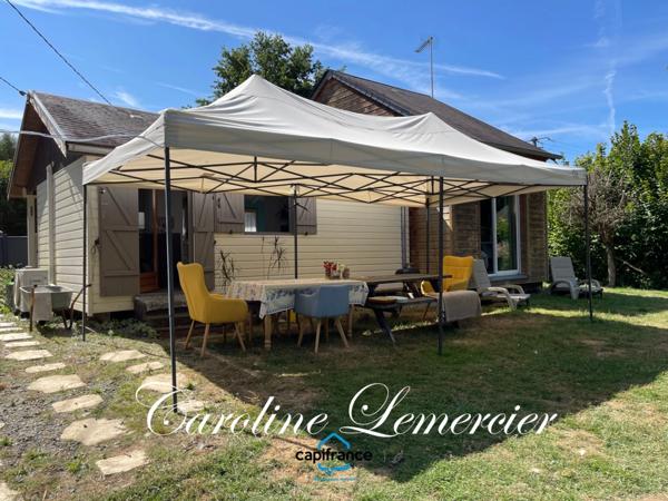 Maison à vendre 4 pièces proche Bonnetable (72) chalet d habitation 3 chambres, plan d ' eau terrain 5000 m²