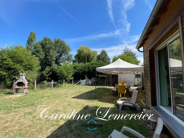 Maison à vendre 4 pièces proche Bonnetable (72) chalet d habitation 3 chambres, plan d ' eau terrain 5000 m²