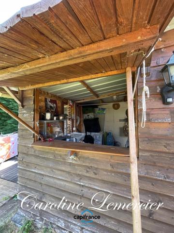 Maison à vendre 4 pièces proche Bonnetable (72) chalet d habitation 3 chambres, plan d ' eau terrain 5000 m²