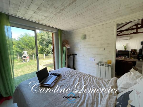 Maison à vendre 4 pièces proche Bonnetable (72) chalet d habitation 3 chambres, plan d ' eau terrain 5000 m²