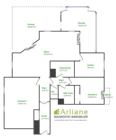 Issy-les-Moulineaux (92130) EXCLUSIVITÉ - ILE SAINT-GERMAIN - ISSY-LES-MOULINEAUX - LIMITE BOULOGNE - MAGNIFIQUE APPARTEMENT 3/4 PIECES AV