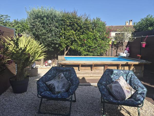 Maison  4 pièce(s) 80 m2, piscine et jardin