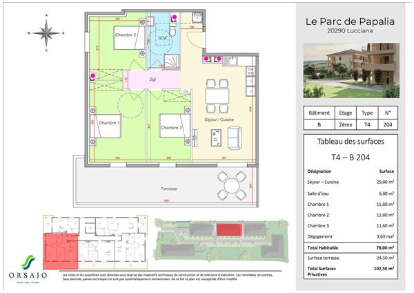 Programme Neuf - Appartements avec terrasse - Le Parc Papalia Lucciana