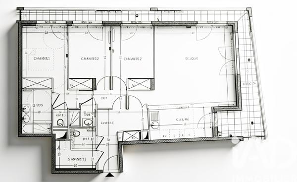 Appartement à vendre 4 pièces 95 m² Bois-Colombes