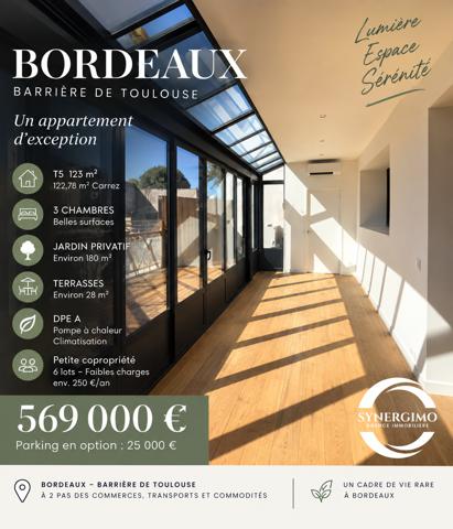T5 Bordeaux barrière de Toulouse - 3 chambres