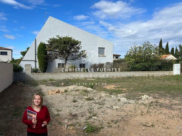 HÉRAULT ? MARSEILLAN (34340) ? TERRAIN À BÂTIR ? 555 M² ? PLAT, CLÔTURÉ ? IMPASSE CALME