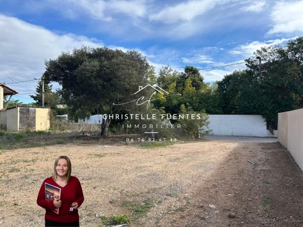 HÉRAULT ? MARSEILLAN (34340) ? TERRAIN À BÂTIR ? 555 M² ? PLAT, CLÔTURÉ ? IMPASSE CALME