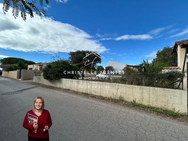 HÉRAULT ? MARSEILLAN (34340) ? TERRAIN À BÂTIR ? 555 M² ? PLAT, CLÔTURÉ ? IMPASSE CALME