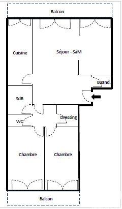Appartement à vendre 4 pièces 99 m² Paris 14