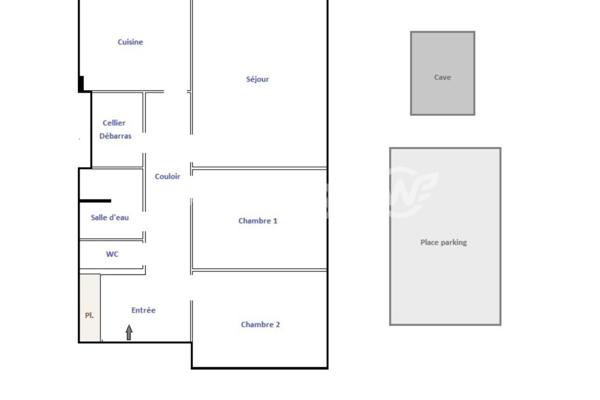 Appartement à vendre 3 pièces de 72 m² à Montmagny