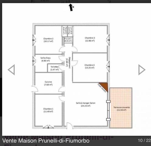 Prunelli-di-Fiumorbo (20243) Maison T5 centre miggliacciaru