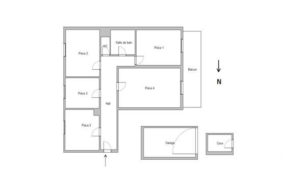 Appartement F4 à vendre  4 pièces - 84 m2 ST ETIENNE - 42