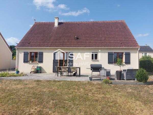 Maison de plain-pied 3 chambres sur plus de 1 000 m² de terrain