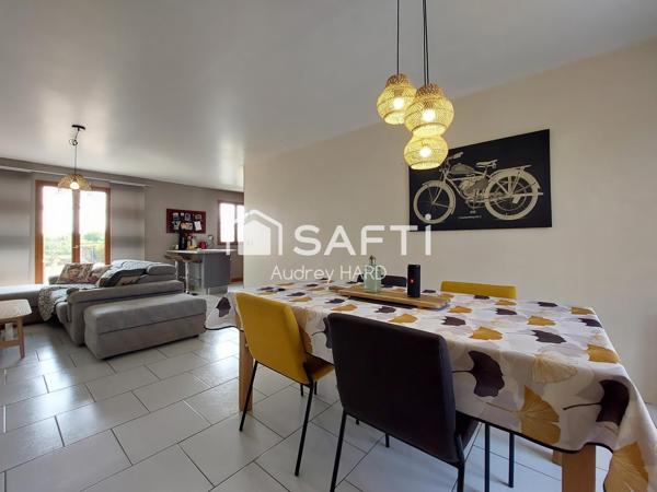Maison de plain-pied 3 chambres sur plus de 1 000 m² de terrain