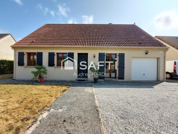 Maison de plain-pied 3 chambres sur plus de 1 000 m² de terrain